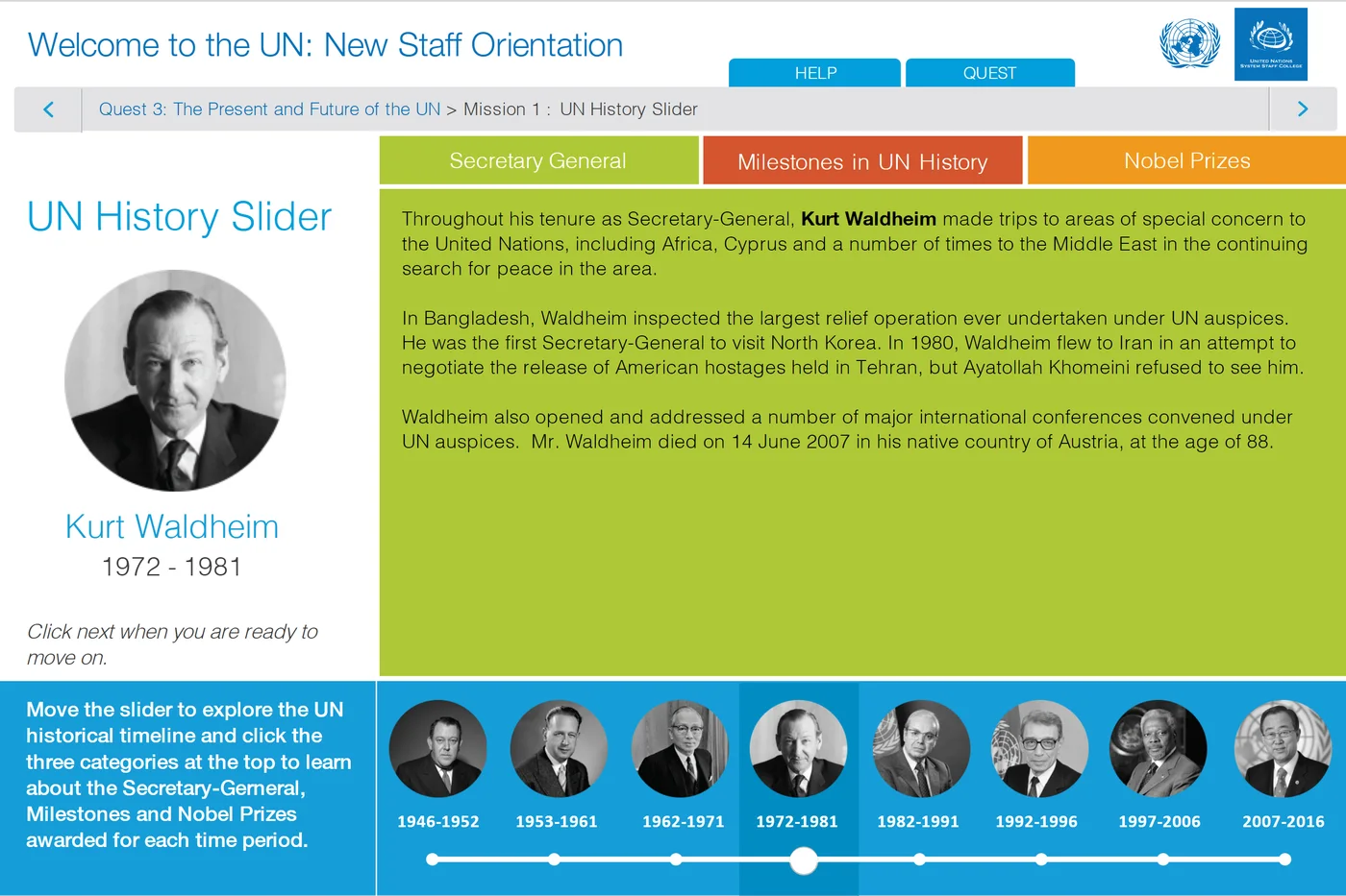 United Nations System Staff College (UNSSC) screenshot 3